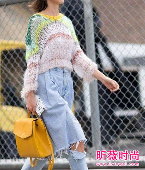 来点时髦又特别的存在 冬季穿上亮色毛衣吧