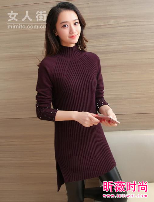 脸小脖子长的美女们 半高领毛衣刚刚好的温暖 脸小脖子长的美女们 半高领毛衣刚刚好的温暖