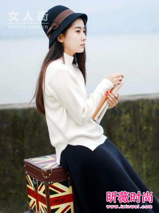 脸小脖子长的美女们 半高领毛衣刚刚好的温暖 脸小脖子长的美女们 半高领毛衣刚刚好的温暖