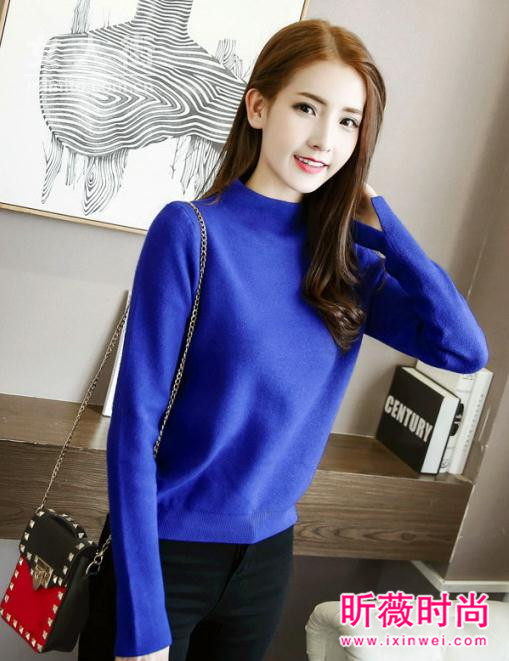 脸小脖子长的美女们 半高领毛衣刚刚好的温暖 脸小脖子长的美女们 半高领毛衣刚刚好的温暖