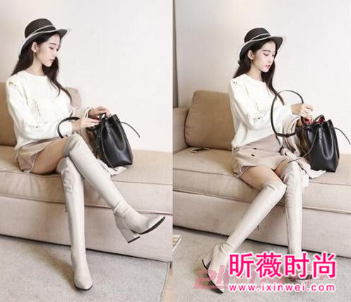冬季过膝长筒弹力靴 时尚气质款百搭最显腿长