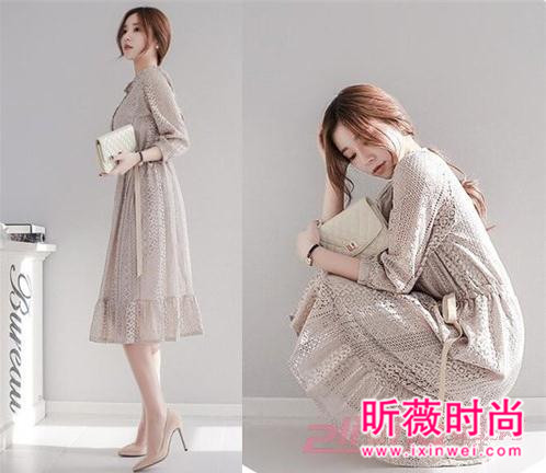 春季新款女装蕾丝连衣裙 时尚而优雅端庄而性感 春季新款女装蕾丝连衣裙 时尚而优雅端庄而性感