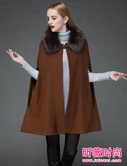 斗篷款式的衣服穿搭 就是这么懂得女人心