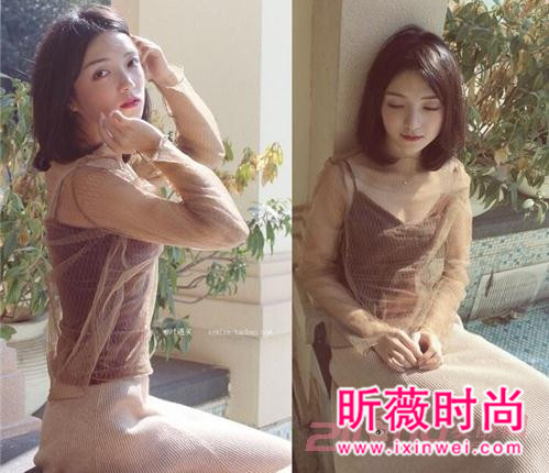 性感透视网状打底衫 妹子们必备尽显女人味