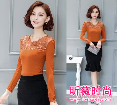 性感透视网状打底衫 妹子们必备尽显女人味