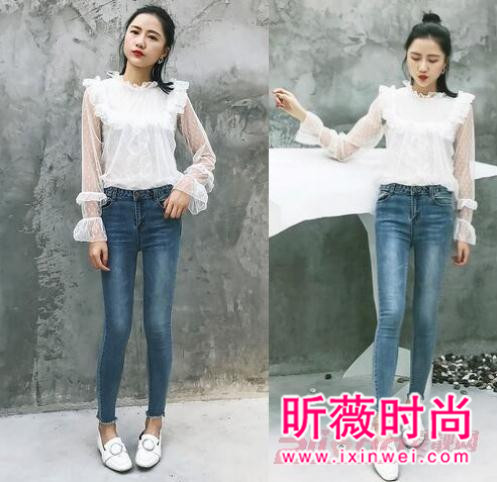 性感透视网状打底衫 妹子们必备尽显女人味