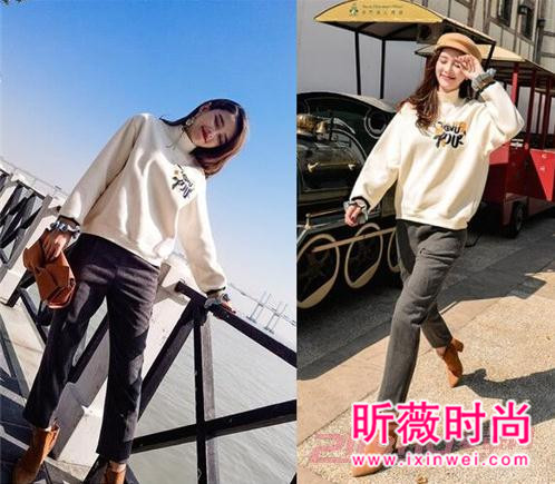 加绒宽松套头刺绣卫衣 凸显时尚个性与活力感 加绒宽松套头刺绣卫衣 凸显时尚个性与活力感