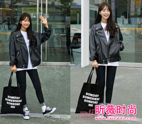 新款修身夹克小外套 时尚帅气其实很简单