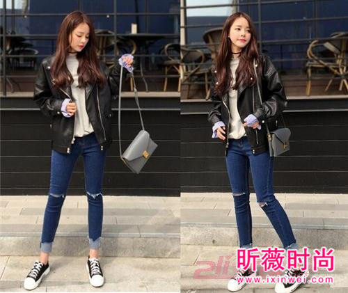 新款修身夹克小外套 时尚帅气其实很简单