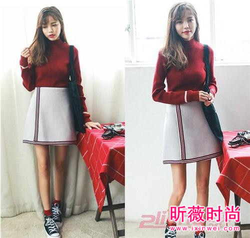 新款套头打底长袖针织衫 甜美感爆棚温柔小女人味