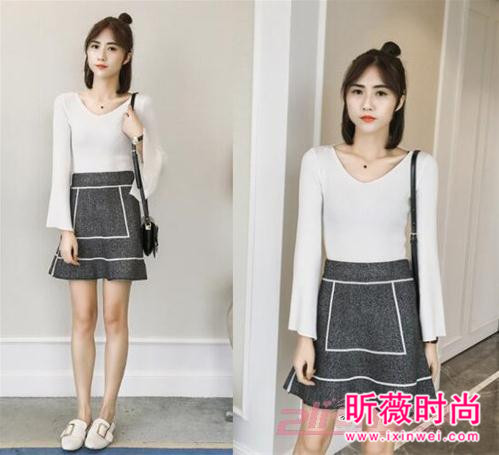 新款套头打底长袖针织衫 甜美感爆棚温柔小女人味