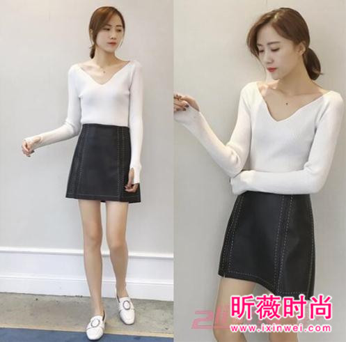 新款套头打底长袖针织衫 甜美感爆棚温柔小女人味