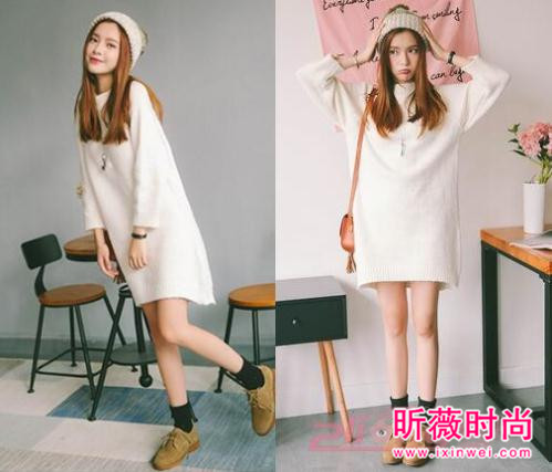 新款套头打底长袖针织衫 甜美感爆棚温柔小女人味