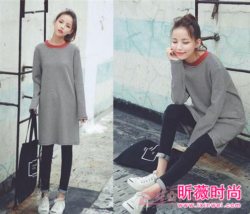 新款套头打底长袖针织衫 甜美感爆棚温柔小女人味