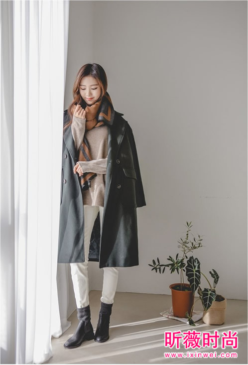 冬天的街头是大衣的秀场 最新时尚韩版女装穿搭秀