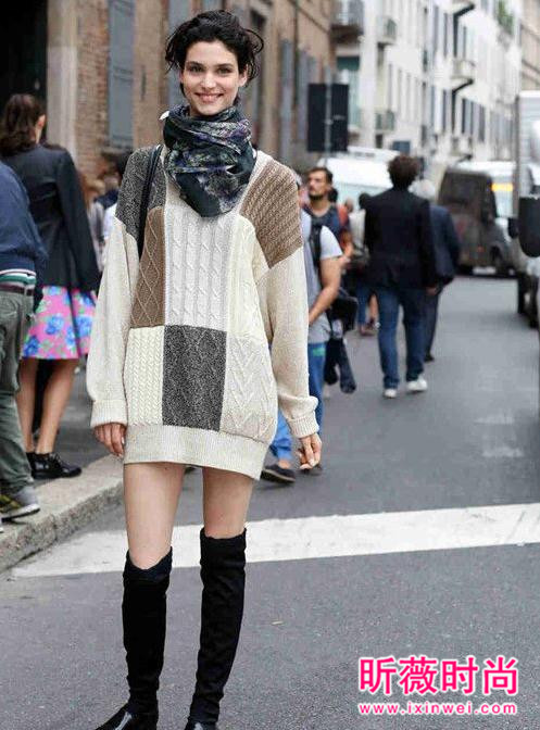 秋冬毛衣花样那么多 还是最爱复古麻花款毛衣