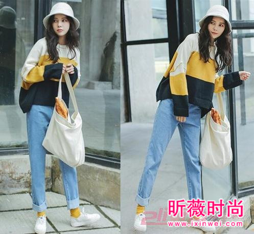 牛仔裤配什么鞋好看？韩版显瘦BF风牛仔裤搭配