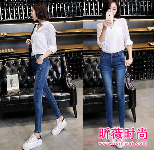 牛仔裤配什么鞋好看？韩版显瘦BF风牛仔裤搭配