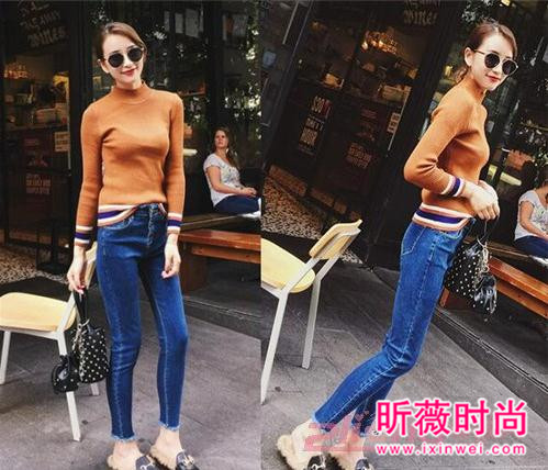 牛仔裤配什么鞋好看？韩版显瘦BF风牛仔裤搭配