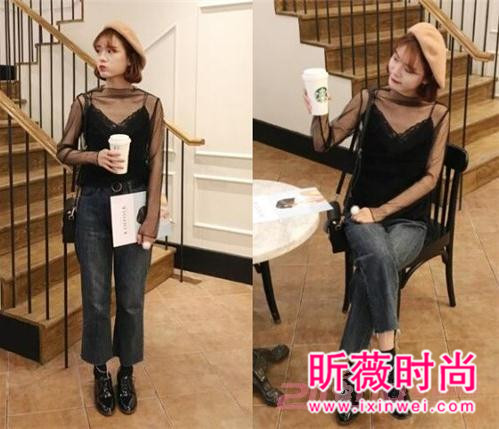 性感透视网状打底衫 流行款尽显你的女人味 性感透视网状打底衫 流行款尽显你的女人味