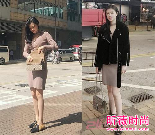 系带高腰高领长袖针织裙 冬季美女衣橱必备单品