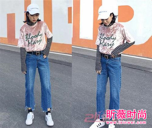 韩版BF风宽松牛仔裤 显高显瘦给你时髦感