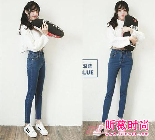 韩版BF风宽松牛仔裤 显高显瘦给你时髦感