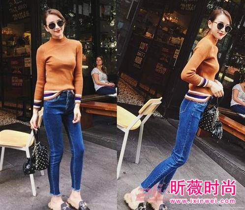 韩版BF风宽松牛仔裤 显高显瘦给你时髦感