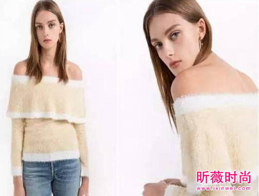 今冬最潮单品露肩毛衣 性感又保暖轻松虏获男神