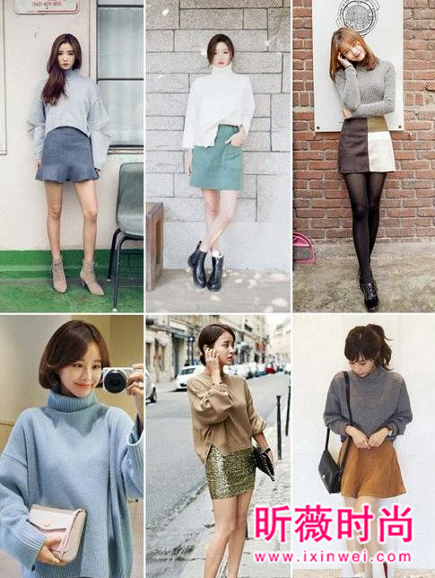 冬季不用担心怎么穿？只要一件高领针织衫完胜