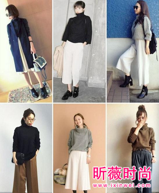 冬季不用担心怎么穿？只要一件高领针织衫完胜