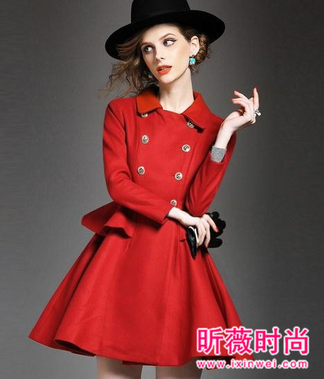 大红色毛呢大衣穿搭 这个冬天因为有它而温暖 大红色毛呢大衣穿搭 这个冬天因为有它而温暖