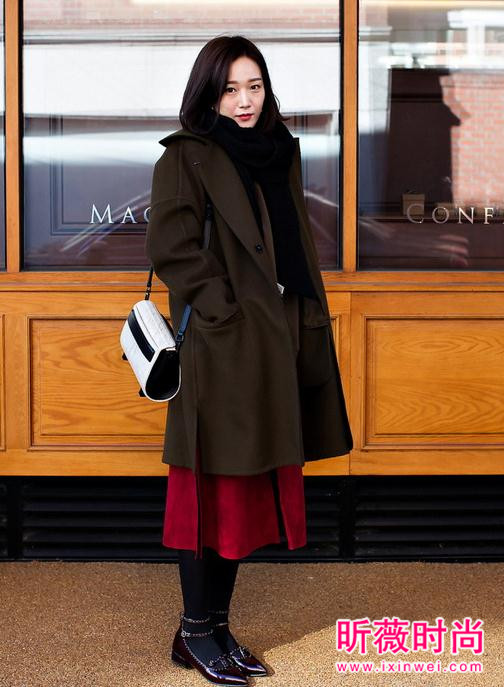 韩国最新时尚街拍 冬季大衣的穿搭灵感