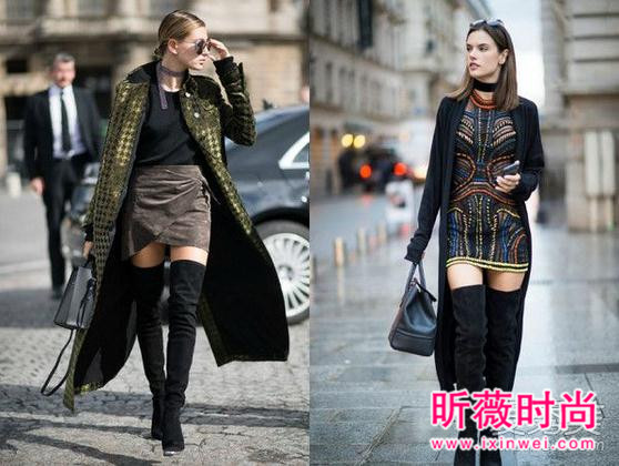 冬季过膝长靴3种搭配 穿出超模般性感美腿 冬季过膝长靴3种搭配 穿出超模般性感美腿