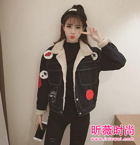 牛仔和羊羔毛搭配 让你的造型更时髦