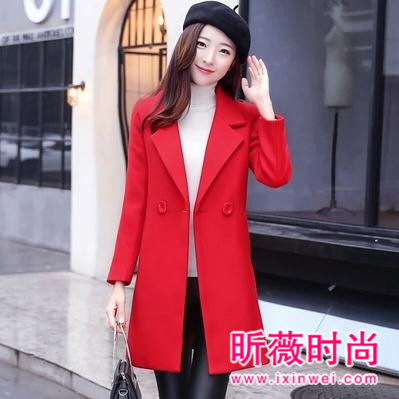 时尚红色毛呢大衣 带你红红火火过大年 时尚红色毛呢大衣 带你红红火火过大年