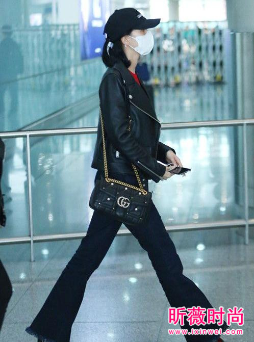 刘诗诗最新机场街拍 私服搭配美丽又温柔