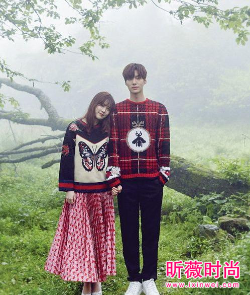 牛奶夫妇婚后甜蜜恩爱 具惠善安宰贤情侣造型