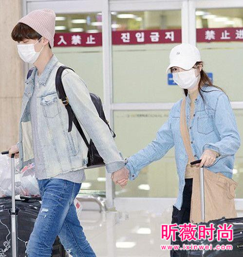 牛奶夫妇婚后甜蜜恩爱 具惠善安宰贤情侣造型