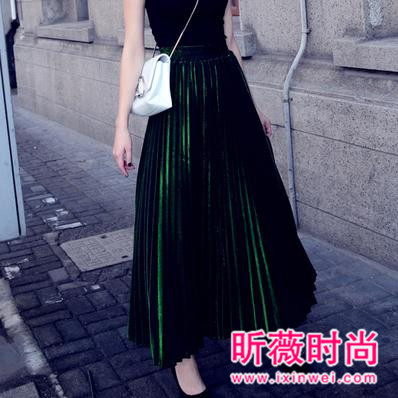 清新韩范半身裙穿搭 绝不能错过半身长裙的美