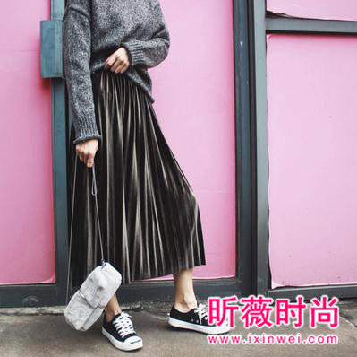 清新韩范半身裙穿搭 绝不能错过半身长裙的美