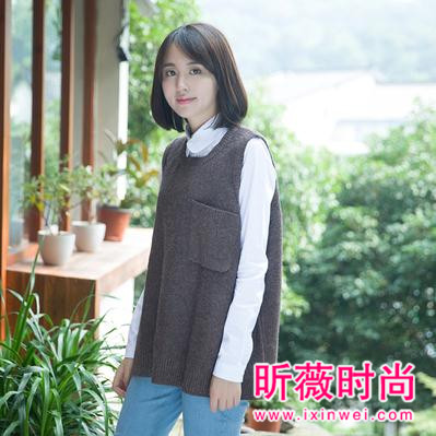 针织背心性价比高 不同内搭不同风格