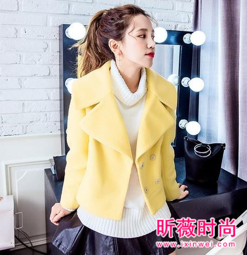 早春时尚短款毛呢穿搭 凹起造型来也很有气质 早春时尚短款毛呢穿搭 凹起造型来也很有气质