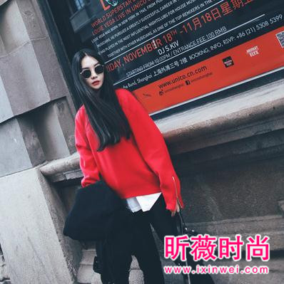 2017流行的针织衫穿搭 版型时尚不挑人穿