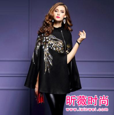 斗篷大衣2017新款穿搭 给你的冬季来点新意