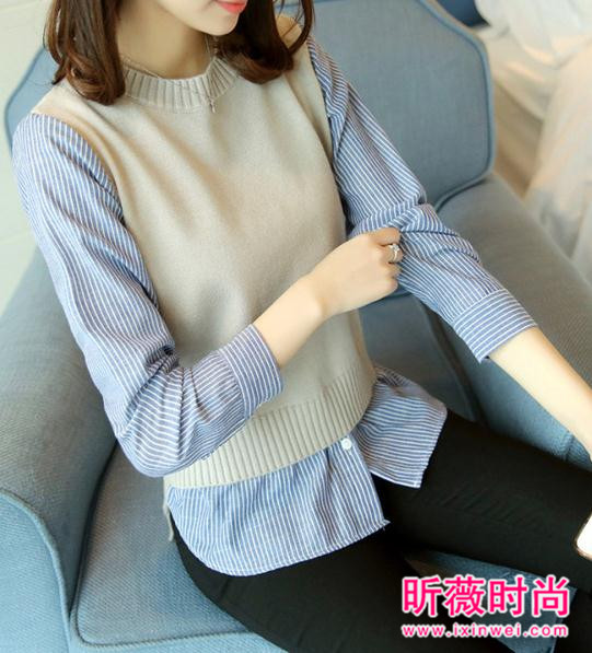 假两件针织衫怎么搭配?这样搭配时尚减龄显气质 假两件针织衫怎么搭配?这样搭配时尚减龄显气质