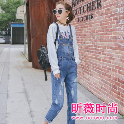 清新时尚背带裤来助你 减龄显瘦就是这么简单