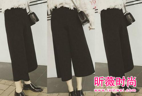 女生时尚黑色长裤搭配 穿上它就有迷人大长腿