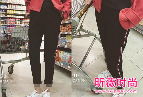 女生时尚黑色长裤搭配 穿上它就有迷人大长腿