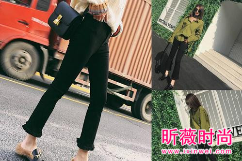 女生时尚黑色长裤搭配 穿上它就有迷人大长腿